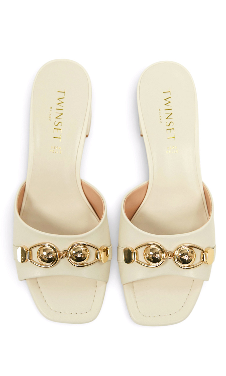 TWINSET: Мюли из кожи