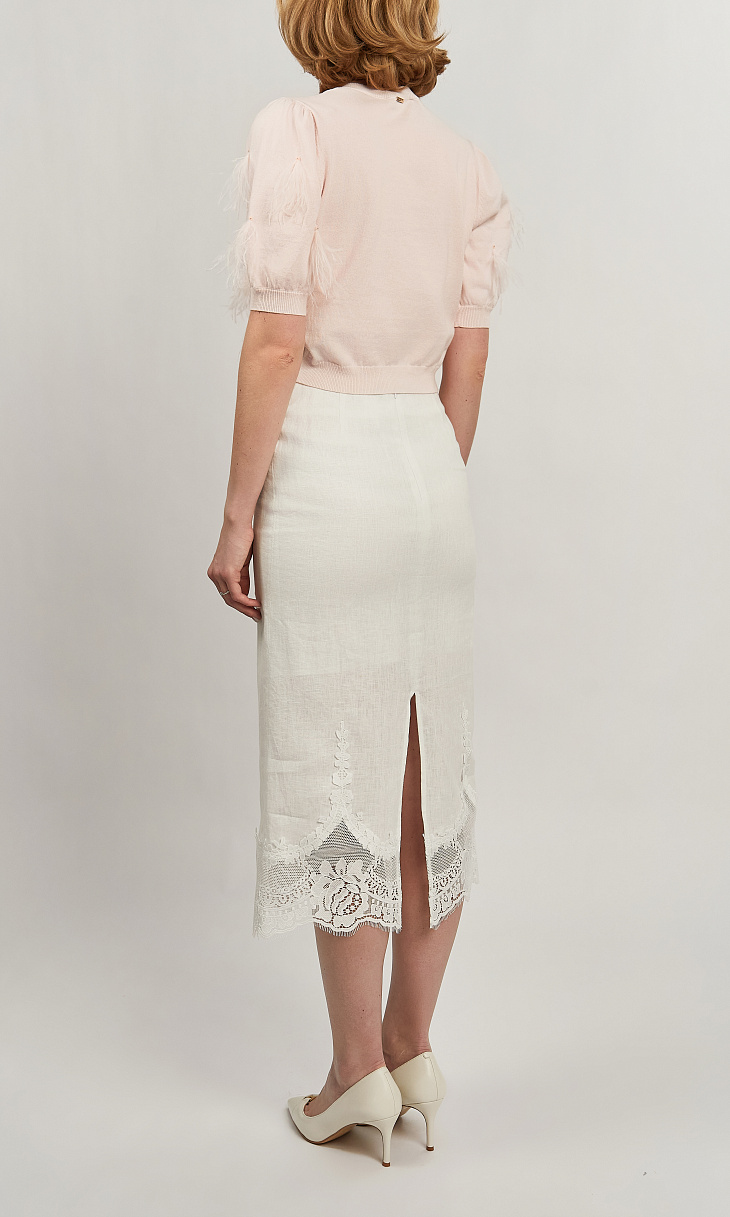 TWINSET: Юбка с кружевом