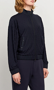 Бомбер с жаккардовым узором