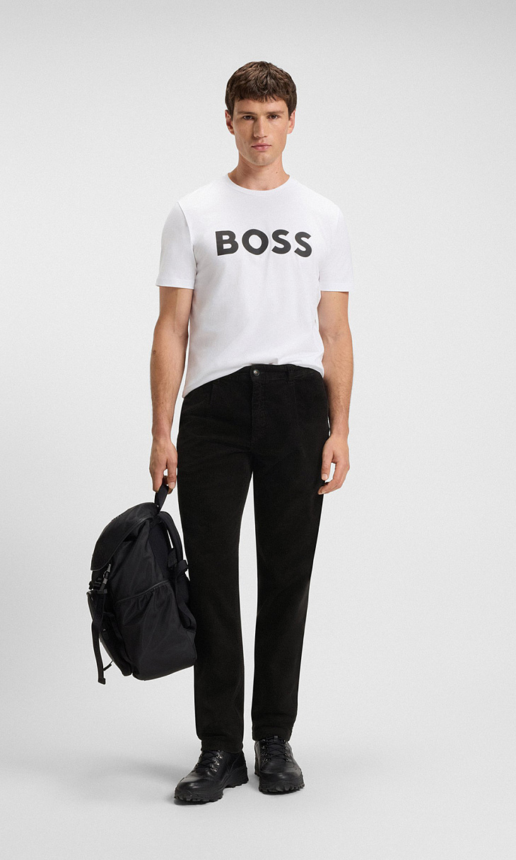 HUGO BOSS: Брюки из вельвета