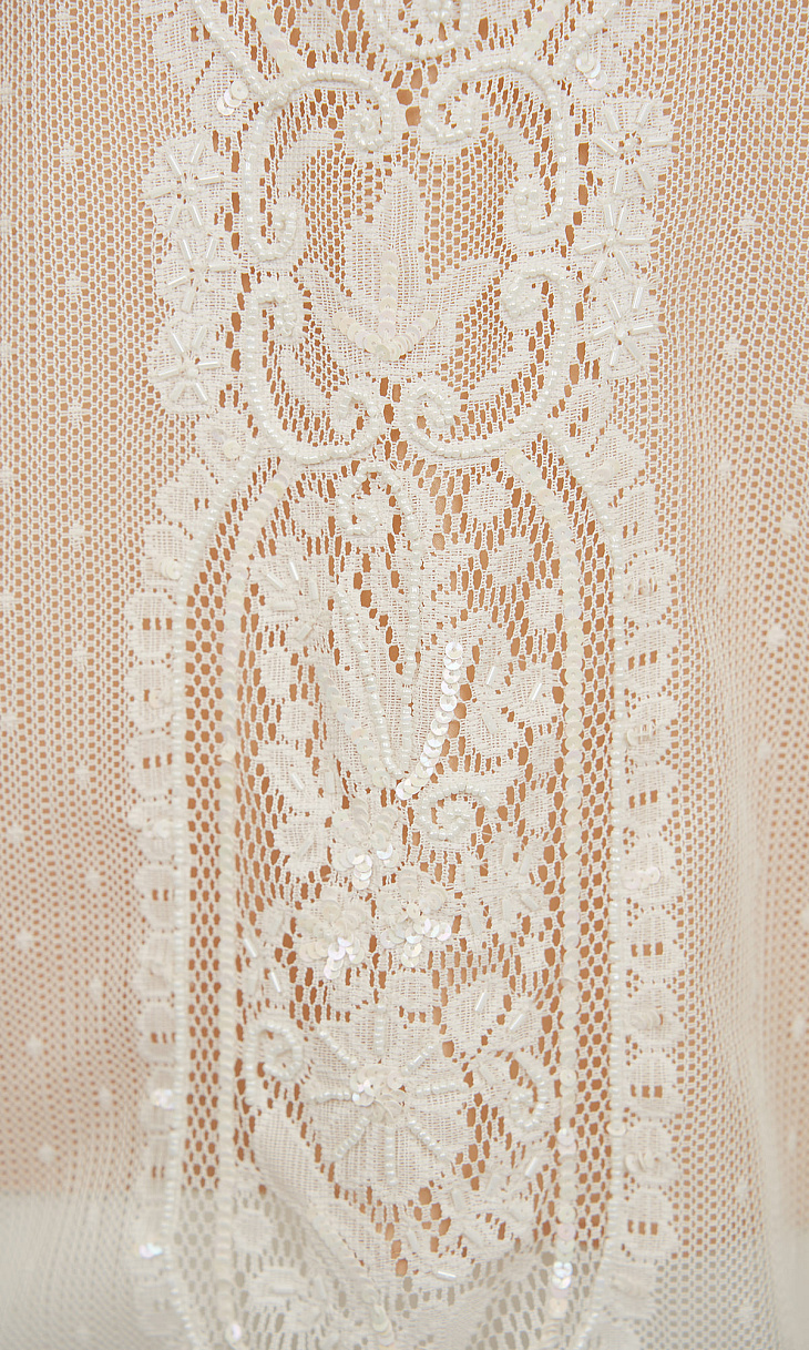 TWINSET: Блуза с бисером и пайетками