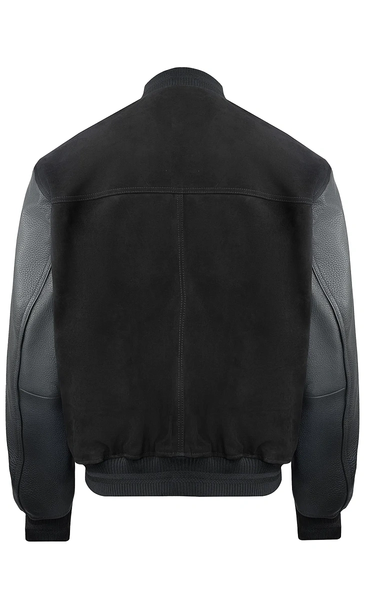 HUGO BOSS: Куртка из кожи и замши