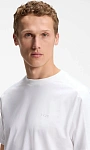HUGO BOSS: Футболка с жаккардовой отделкой