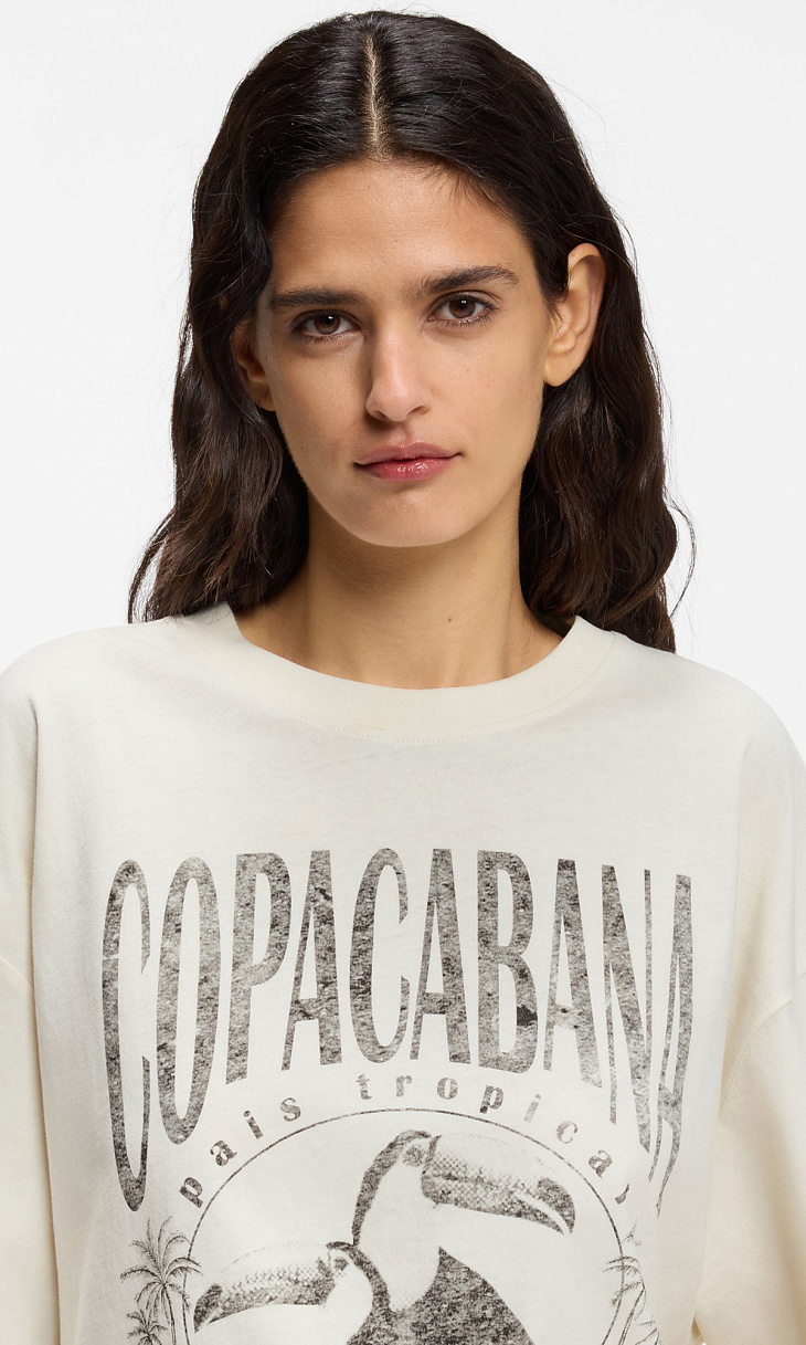 HUGO BOSS: Футболка с принтом