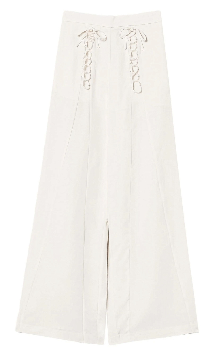 TWINSET: Брюки со шнуровкой