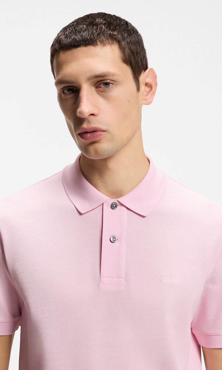 HUGO BOSS: Поло с вышитым логотипом