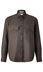 BOGNER: Рубашка из шерсти и льна