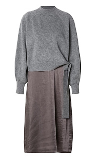 Платье со съемным свитером