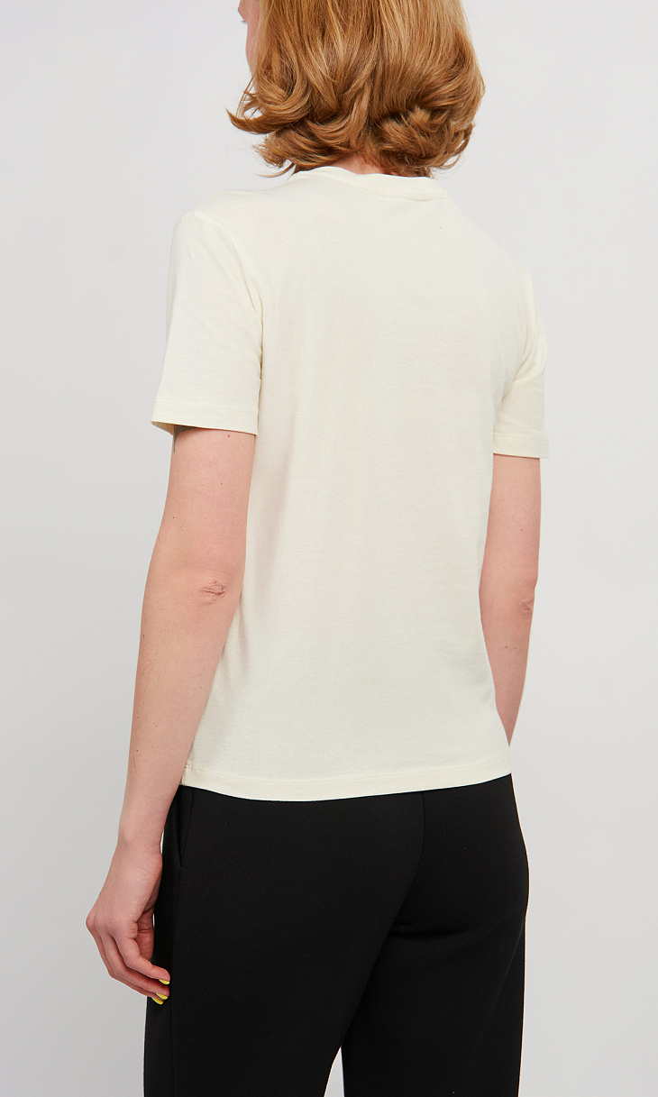 TWINSET: Футболка с вышивкой