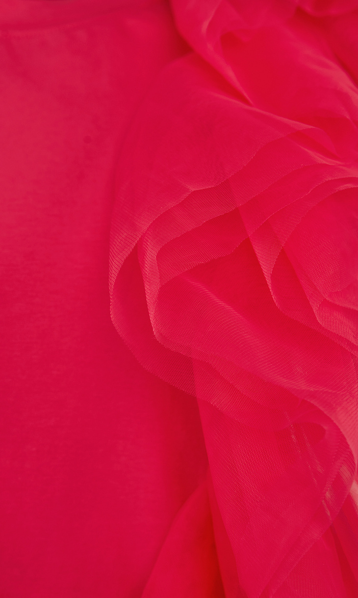 TWINSET: Футболка с оборками