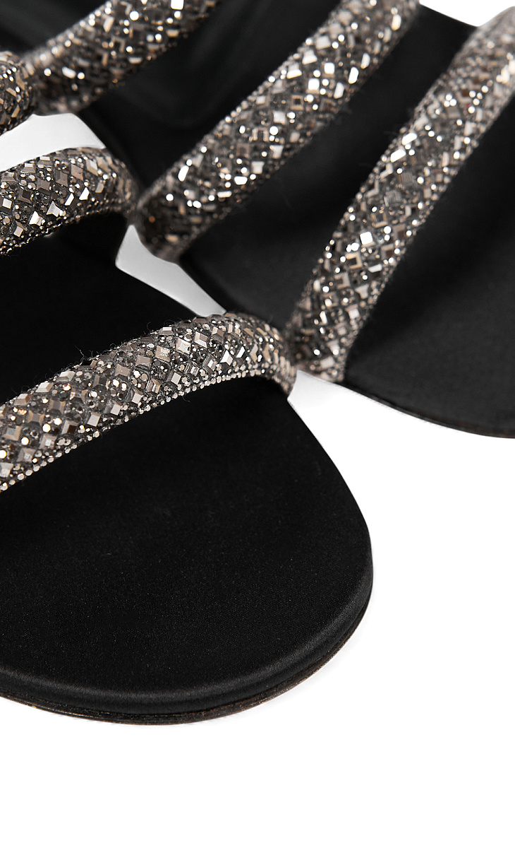 CASADEI: Шлепанцы со стразами