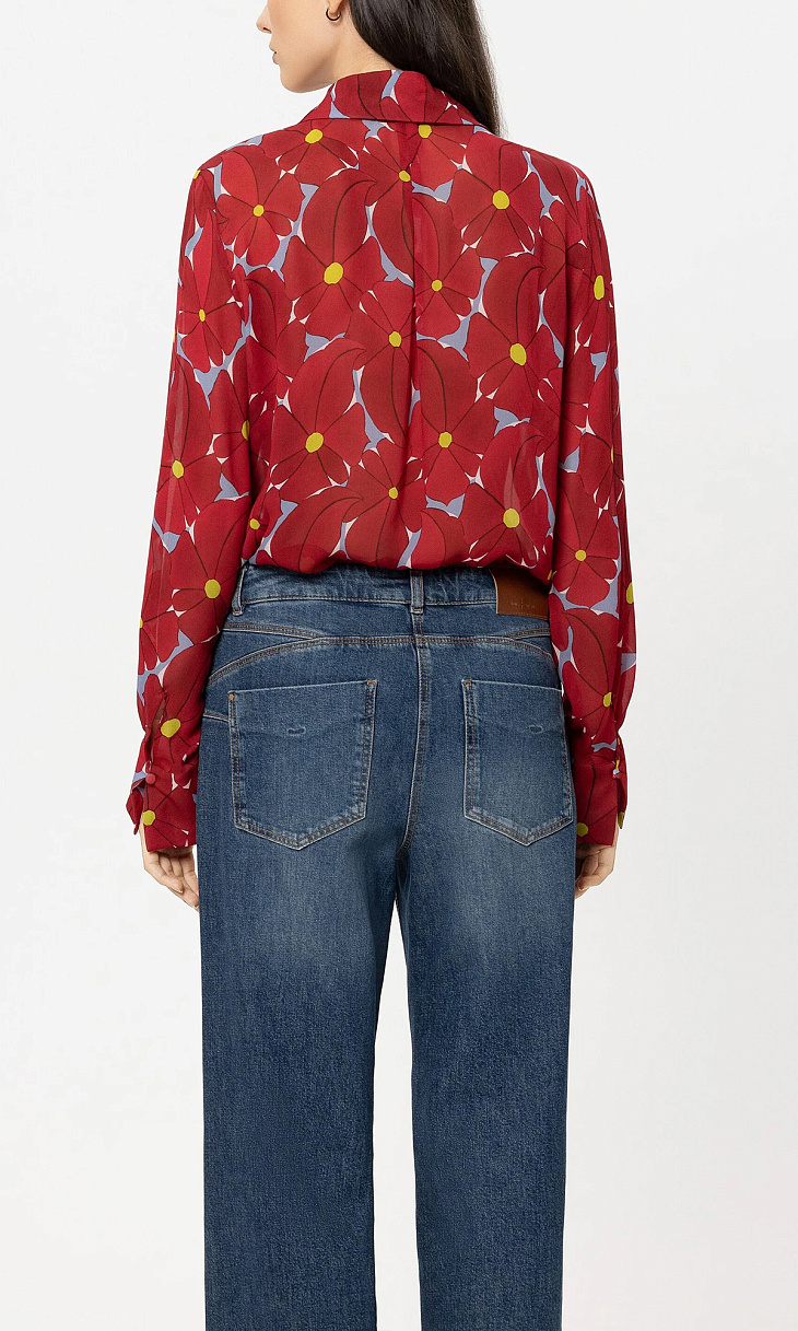 LUISA CERANO: Блуза с принтом