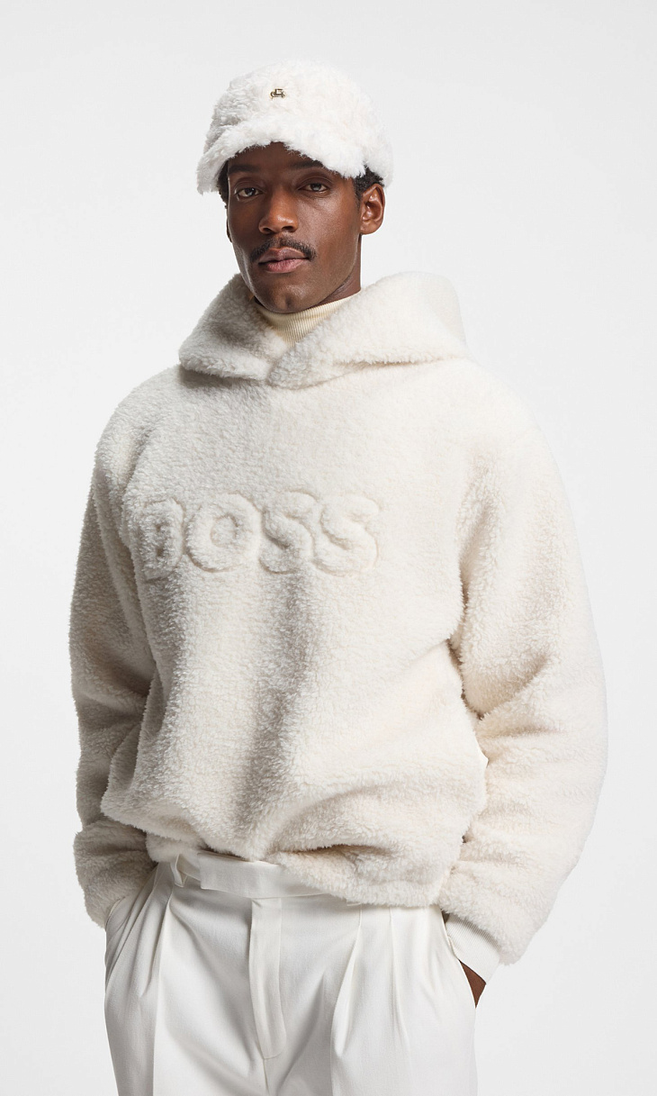 HUGO BOSS: Плюшевая кепка с логотипом