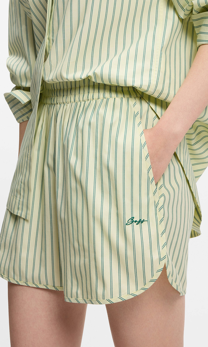 HUGO BOSS: Шорты из поплина