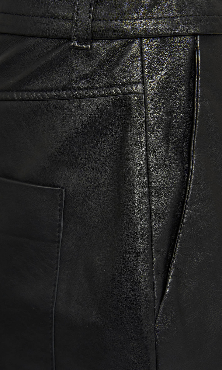 RIANI: Брюки из кожи