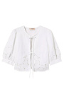 TWINSET: Льняная блуза с вышивкой