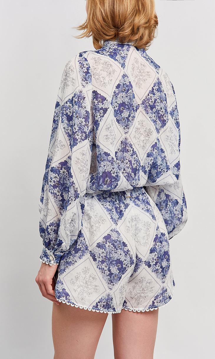 TWINSET: Шорты с цветочным принтом