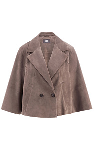 Короткая куртка из замши