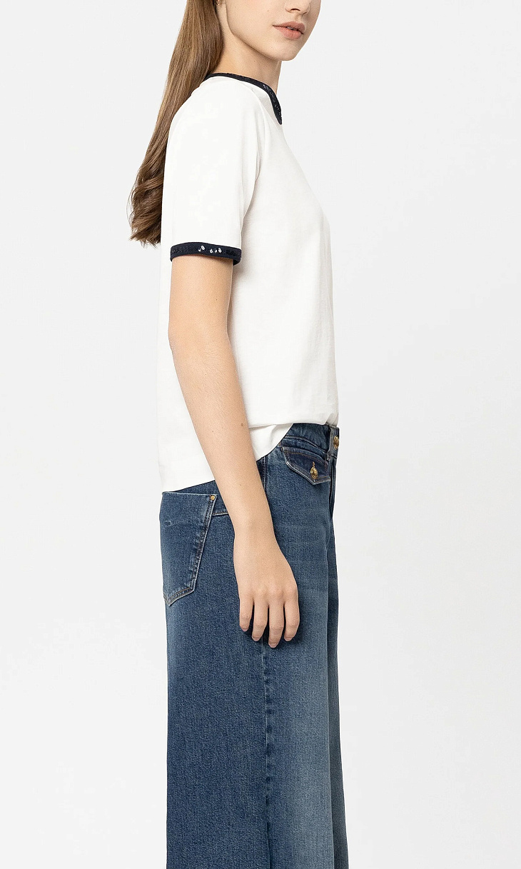 LUISA CERANO: Футболка с пайетками