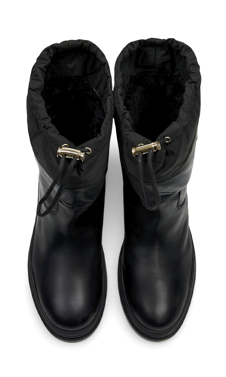 BOGNER: Сапоги из кожи и текстиля