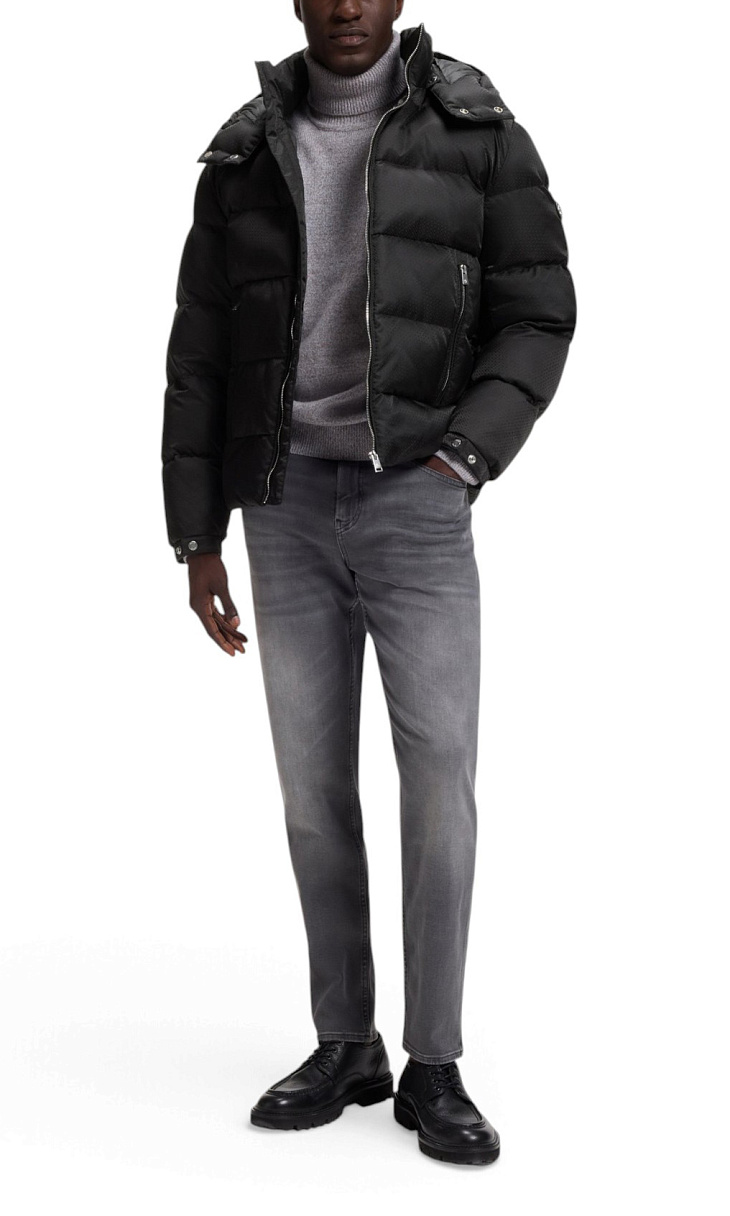HUGO BOSS: Куртка с жаккардовым узором