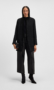 Кардиган из бархатного твида