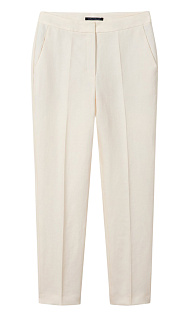 Укороченные брюки из льна