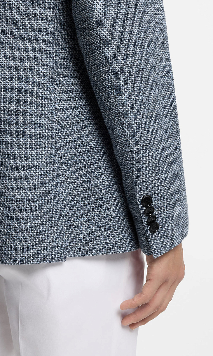 HUGO BOSS: Пиджак из хлопка и льна