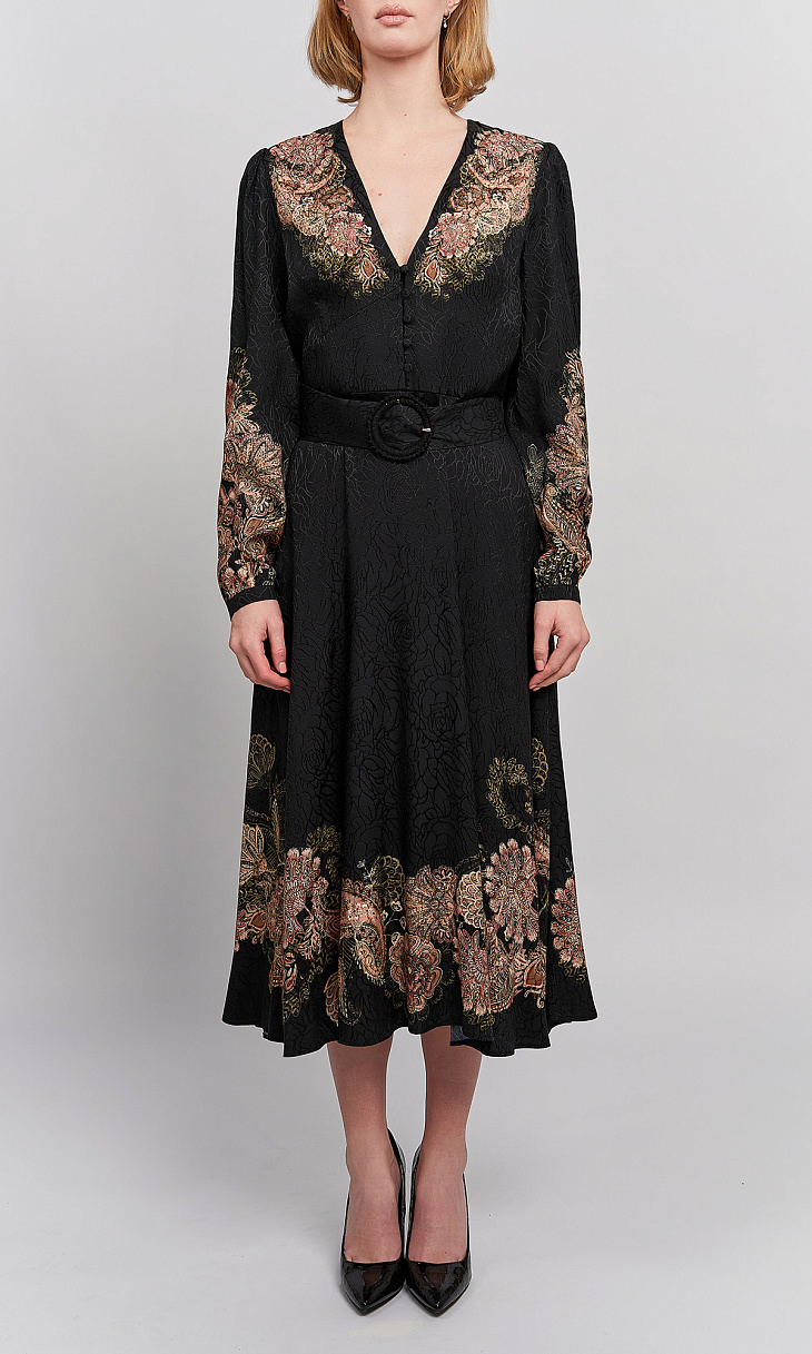 TWINSET: Платье с жаккардовым рисунком