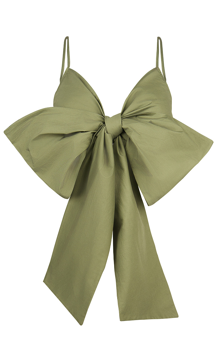 TWINSET: Топ-бант из хлопка