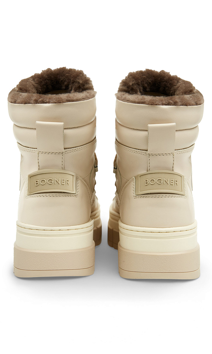 Bogner: Полусапоги из кожи и меха 