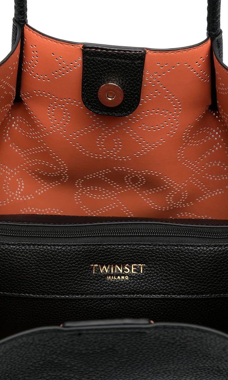 TWINSET: Сумка-шоппер из искусственной кожи