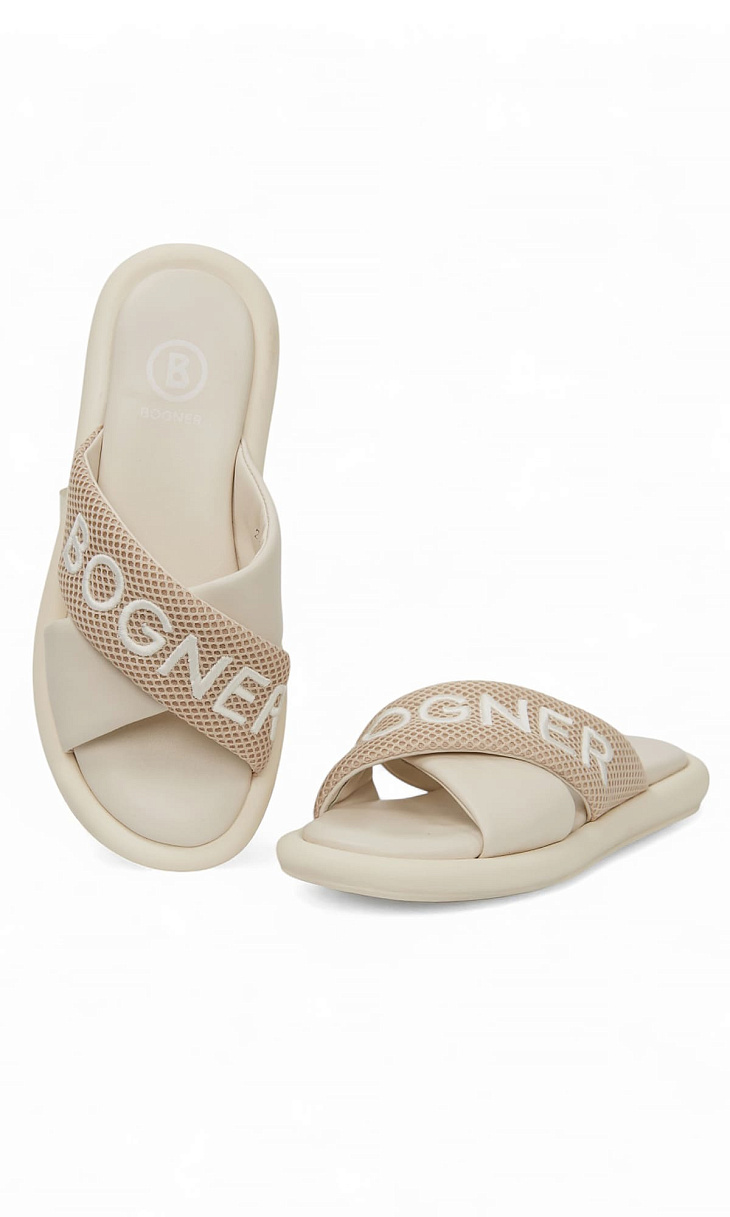 BOGNER: Шлепанцы из кожи