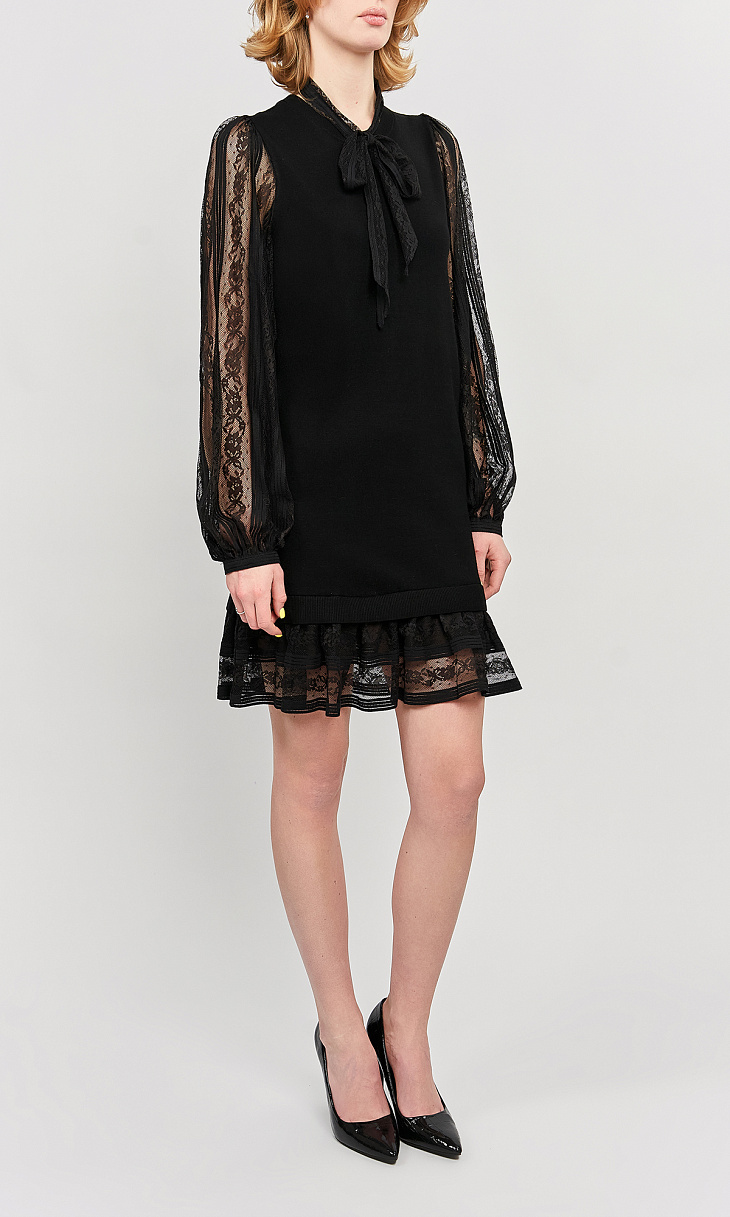 TWINSET: Кружевное мини-платье