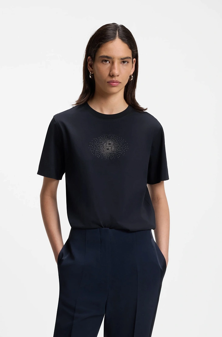 HUGO BOSS: Футболка с монограммой