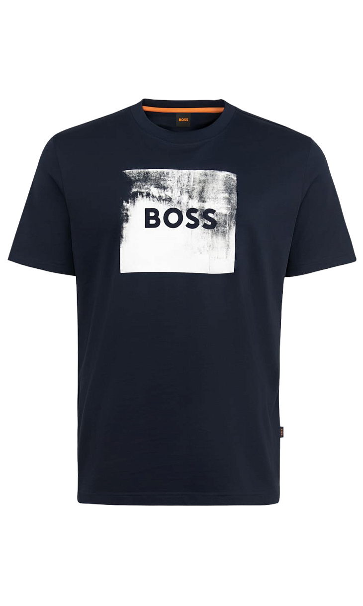 HUGO BOSS: Футболка с принтом