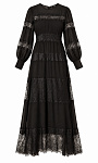 TWINSET: Платье из жоржета и кружева