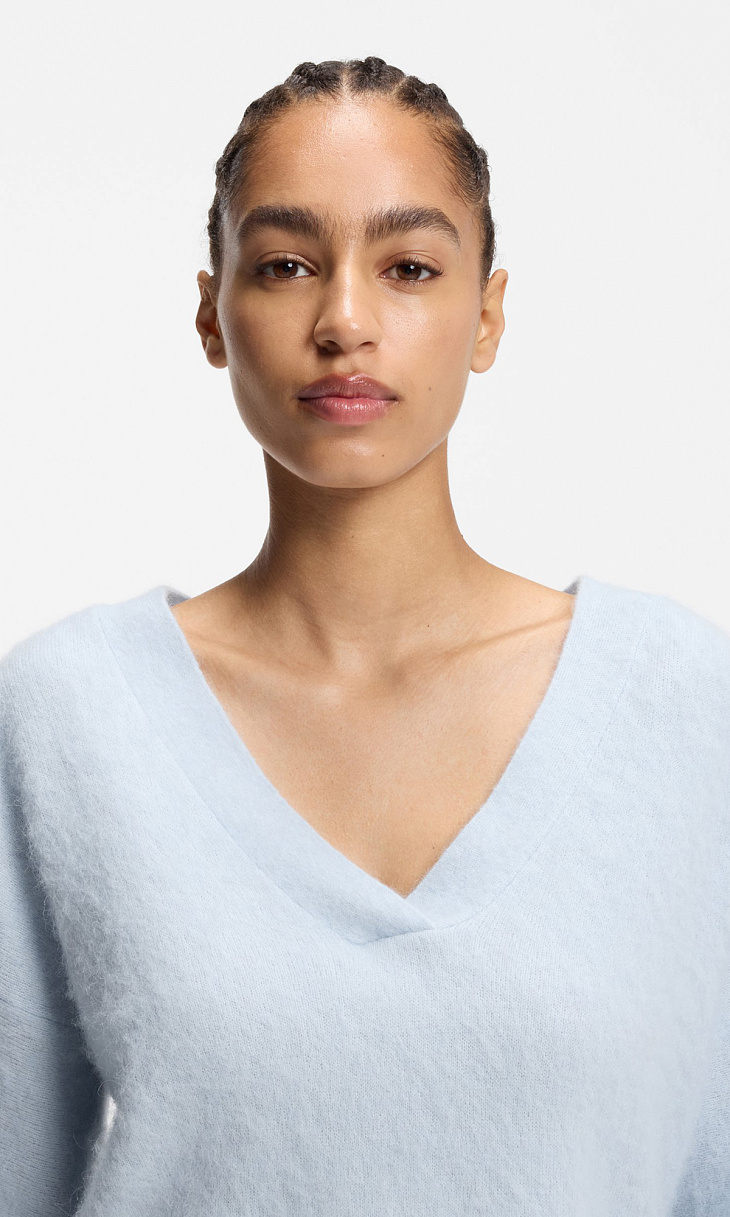 HUGO BOSS: Свитер с шерстью альпака