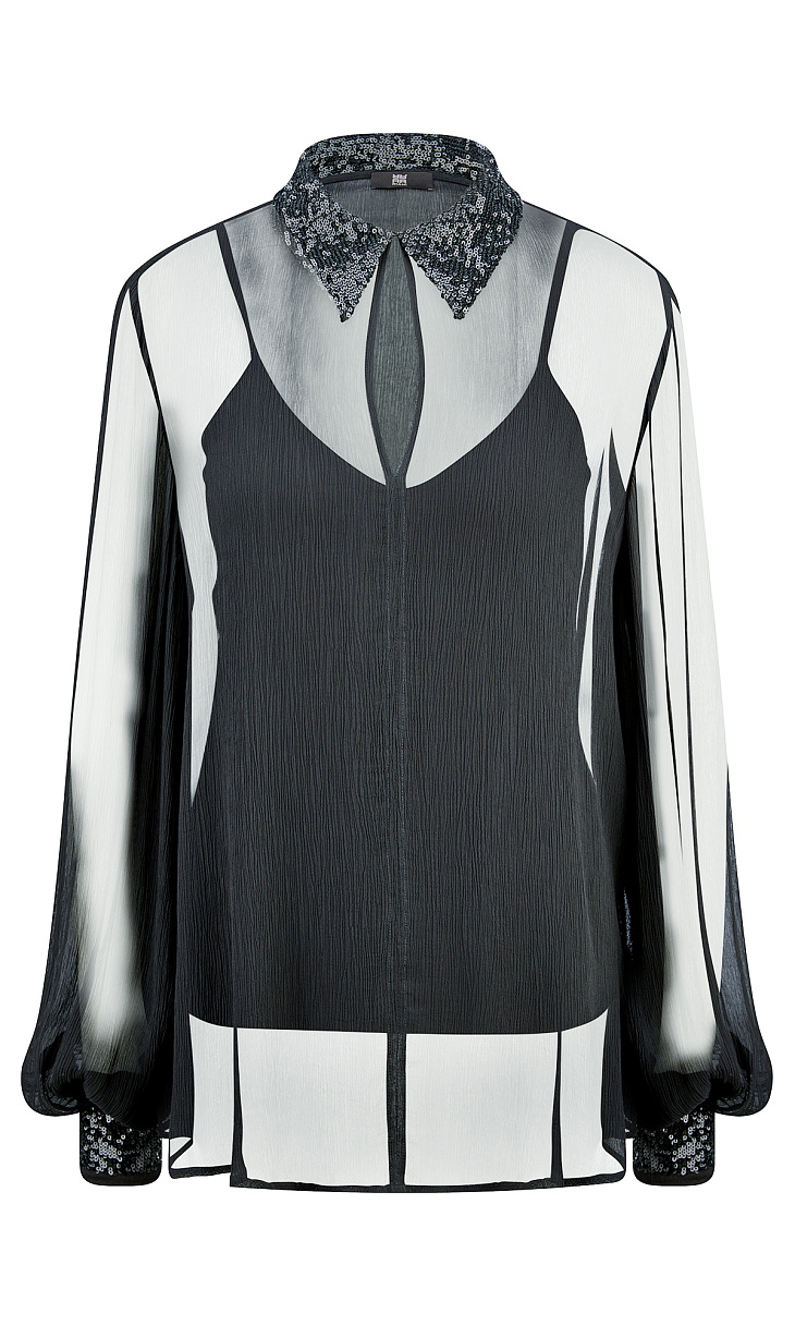 RIANI: Прозрачная блуза