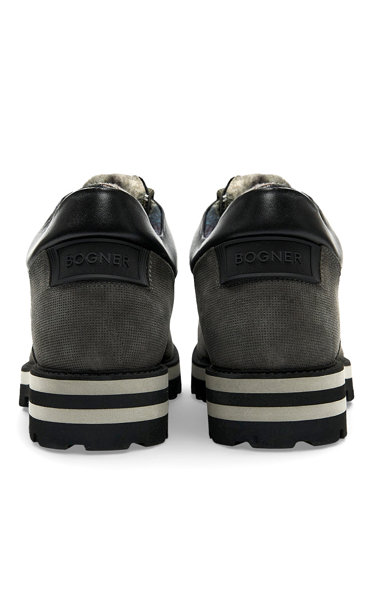 BOGNER: Ботинки из замши и шерсти