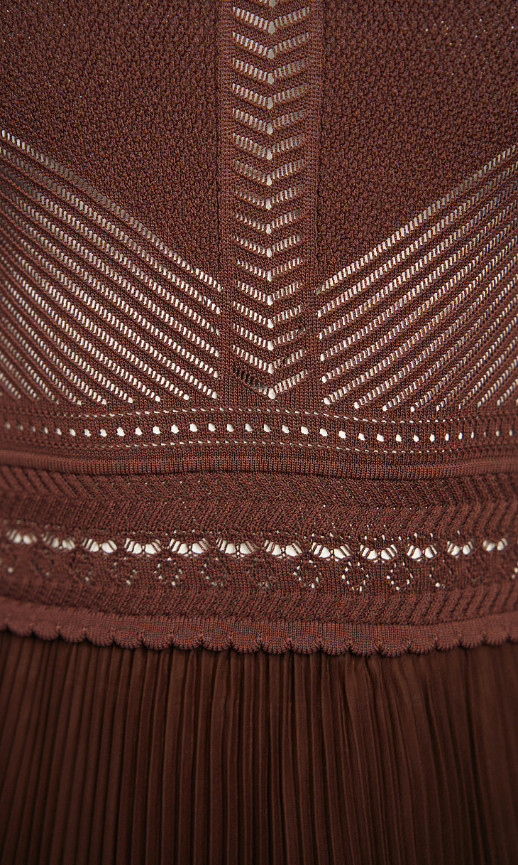 TWINSET: Платье с плиссированной юбкой