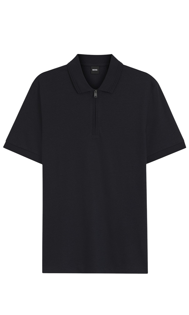 HUGO BOSS: Поло в рубчик