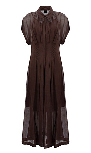 Платье из вискозы и льна