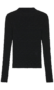 Водолазка с плиссированным узором