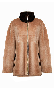 Дубленка на молнии