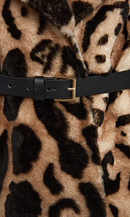 Дубленка с поясом