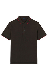 Поло из фактурной ткани