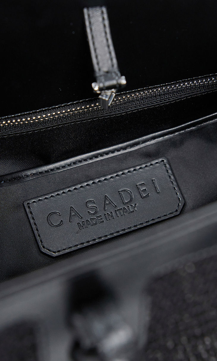 CASADEI: Сумка из кожи и хлопка
