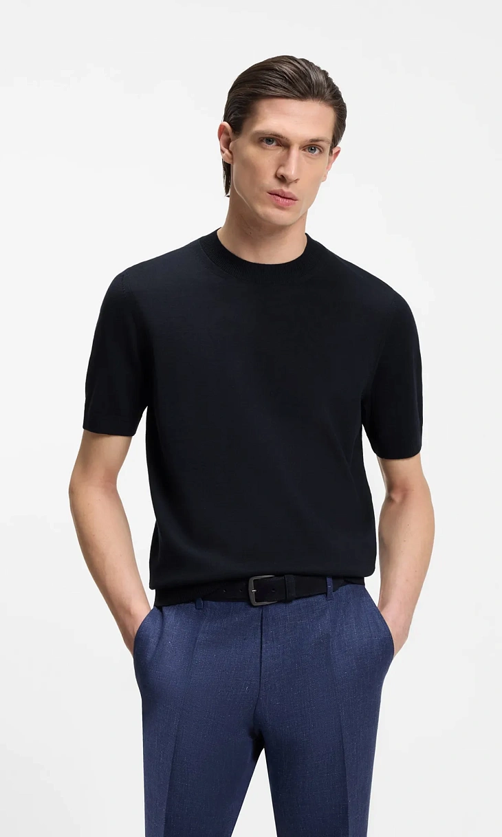 HUGO BOSS: Пуловер из шерсти мериноса