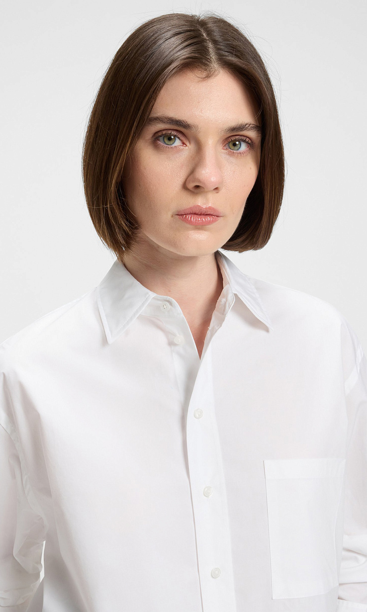 HUGO BOSS: Блуза из хлопка